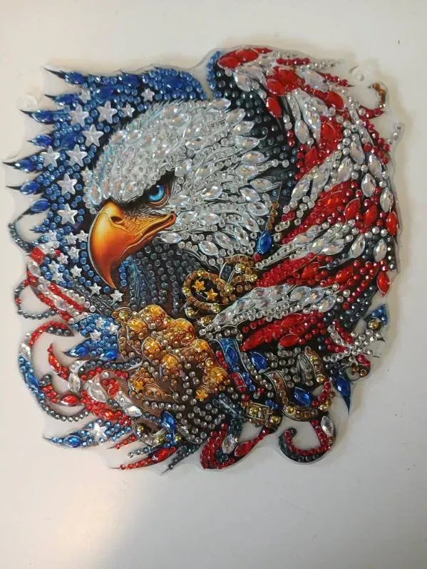 Eagle diamond art by Liz